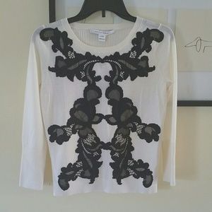 Diane von Furstenberg S Petite Sweater Ivory
